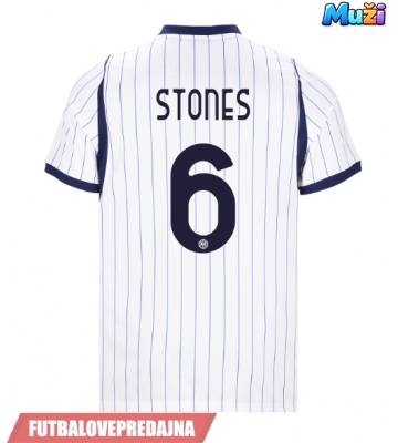 Lacne Muži Futbalové dres Inter Milan John Stones #6 2026-27 Krátky Rukáv - Preč